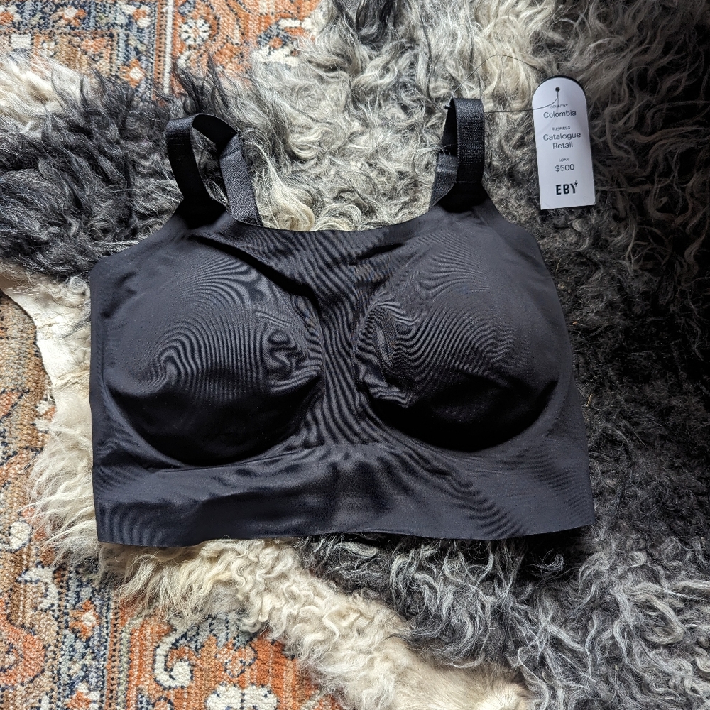 Eby black support bralette